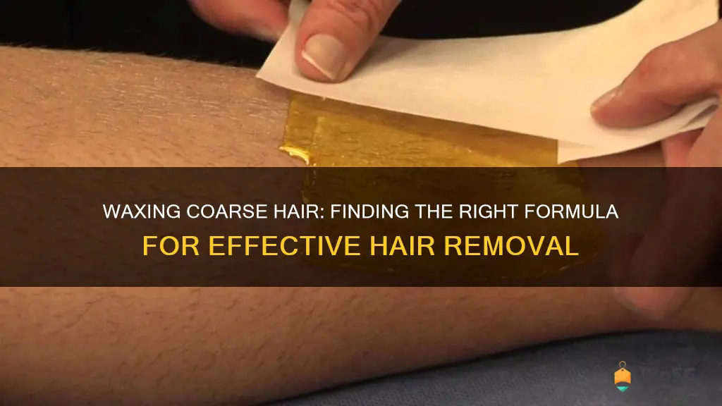 best wax for coarse hair