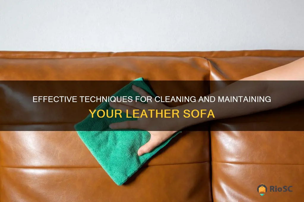 best way to clean leather sofa