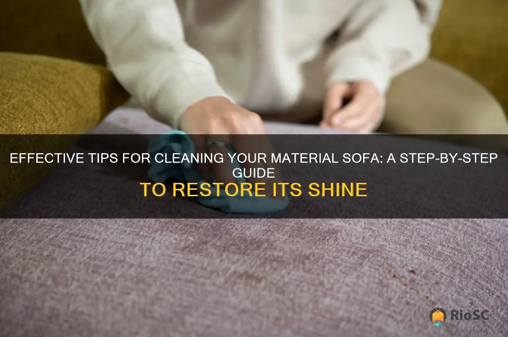 best way to clean material sofa
