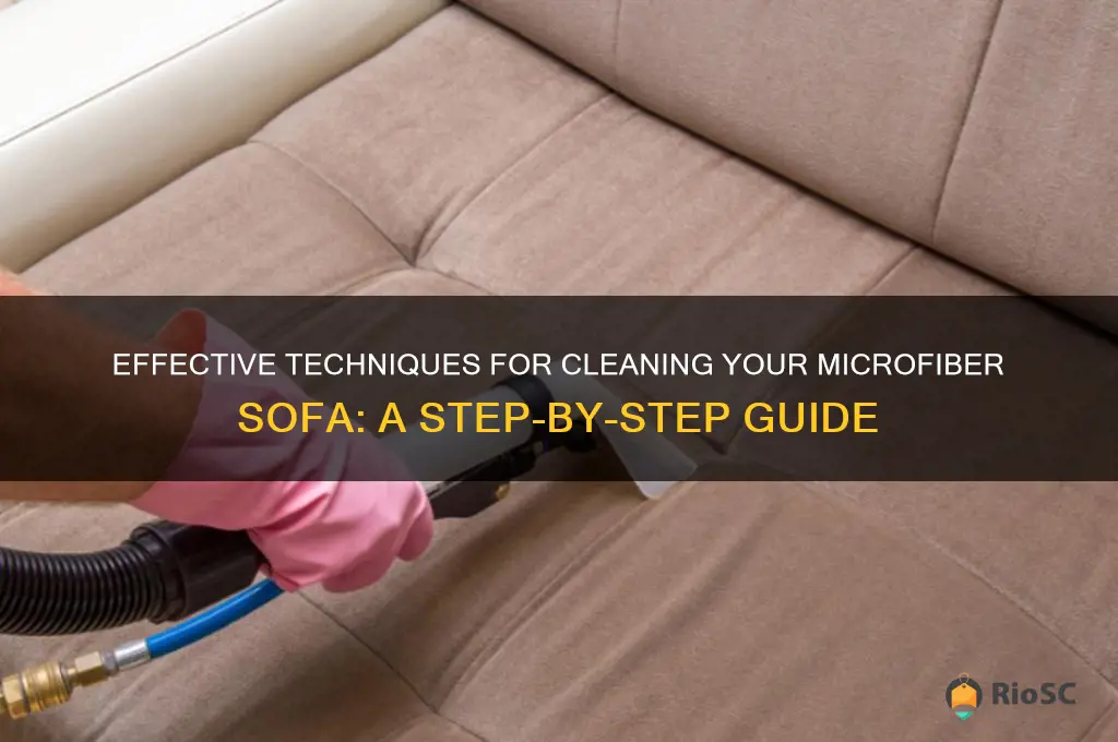 best way to clean microfiber sofa