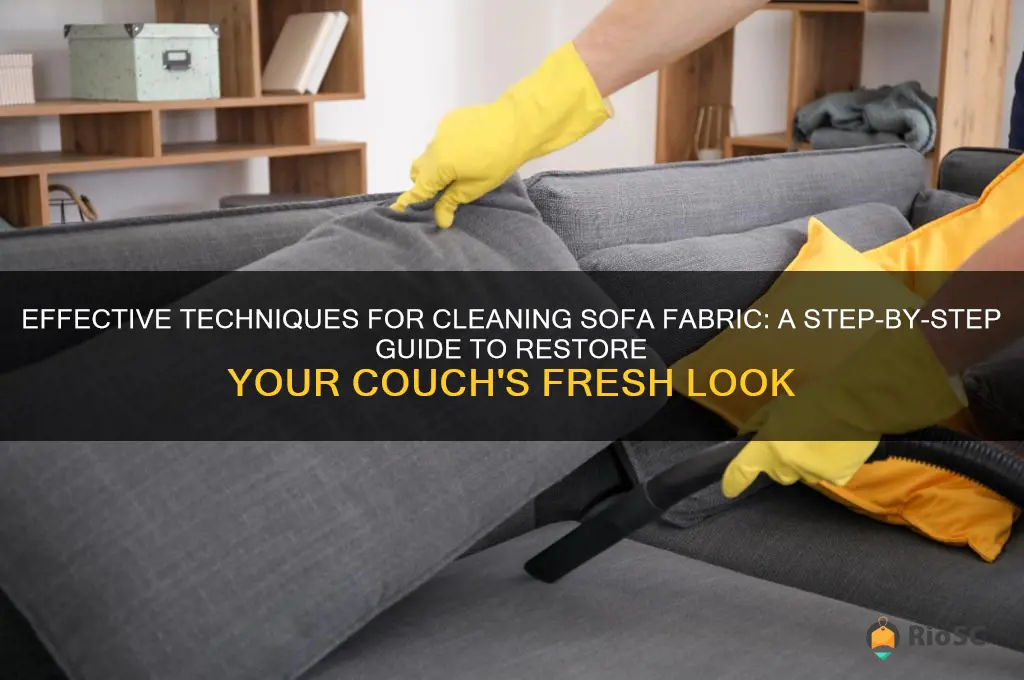 best way to clean sofa fabric