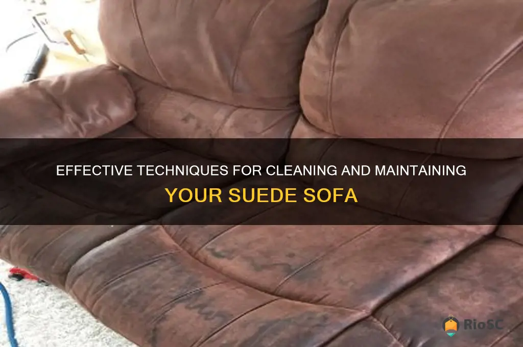 best way to clean suede sofa