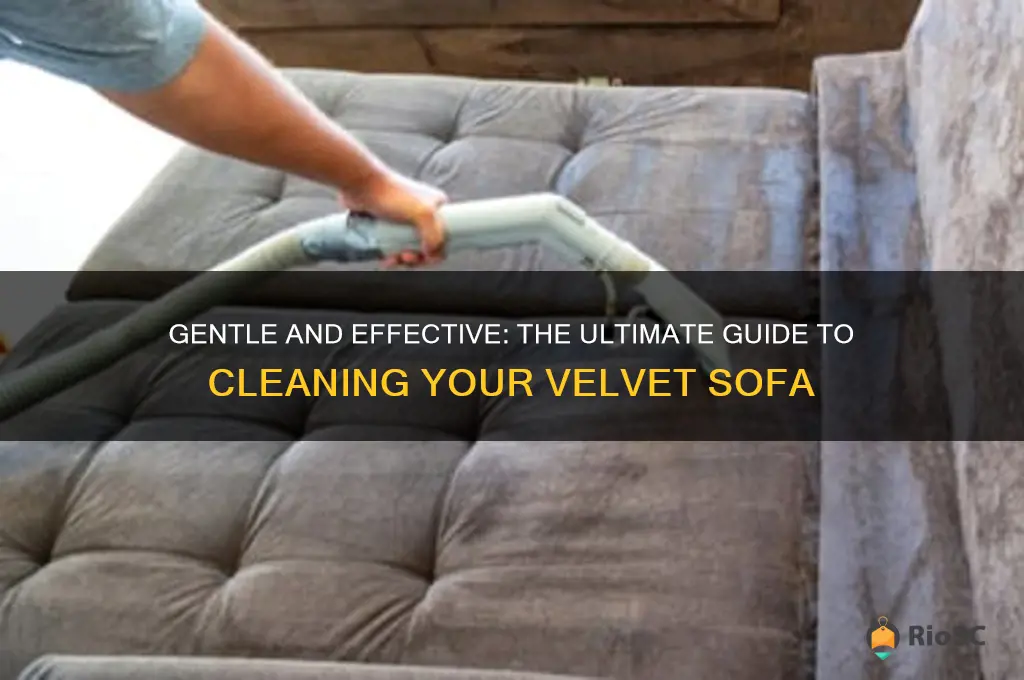 best way to clean velvet sofa