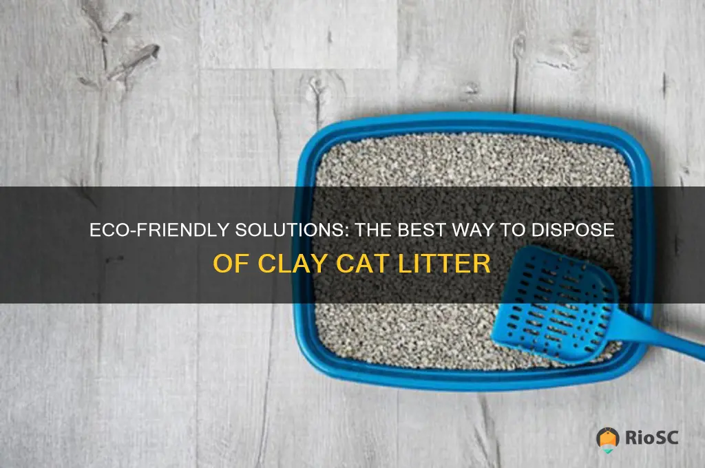 best way to dispose of clay cat litter