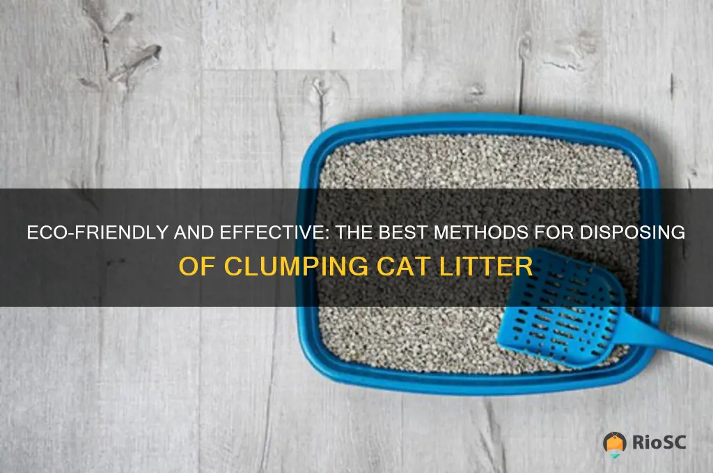 best way to dispose of clumping cat litter