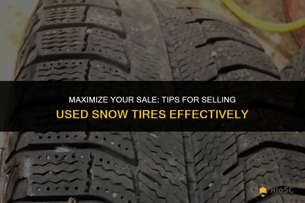 best way to sell used snow tires