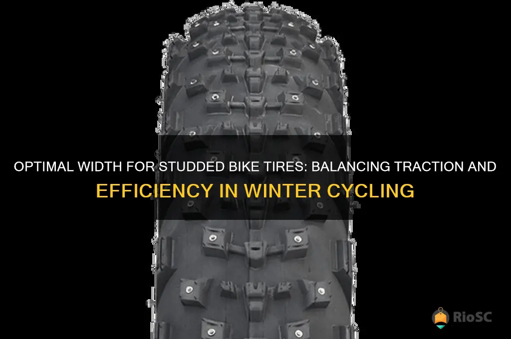 best width for studded bike tires