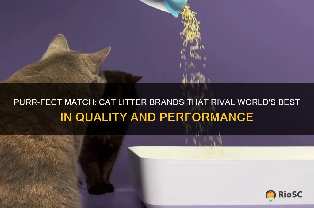 cat litter comparable to world