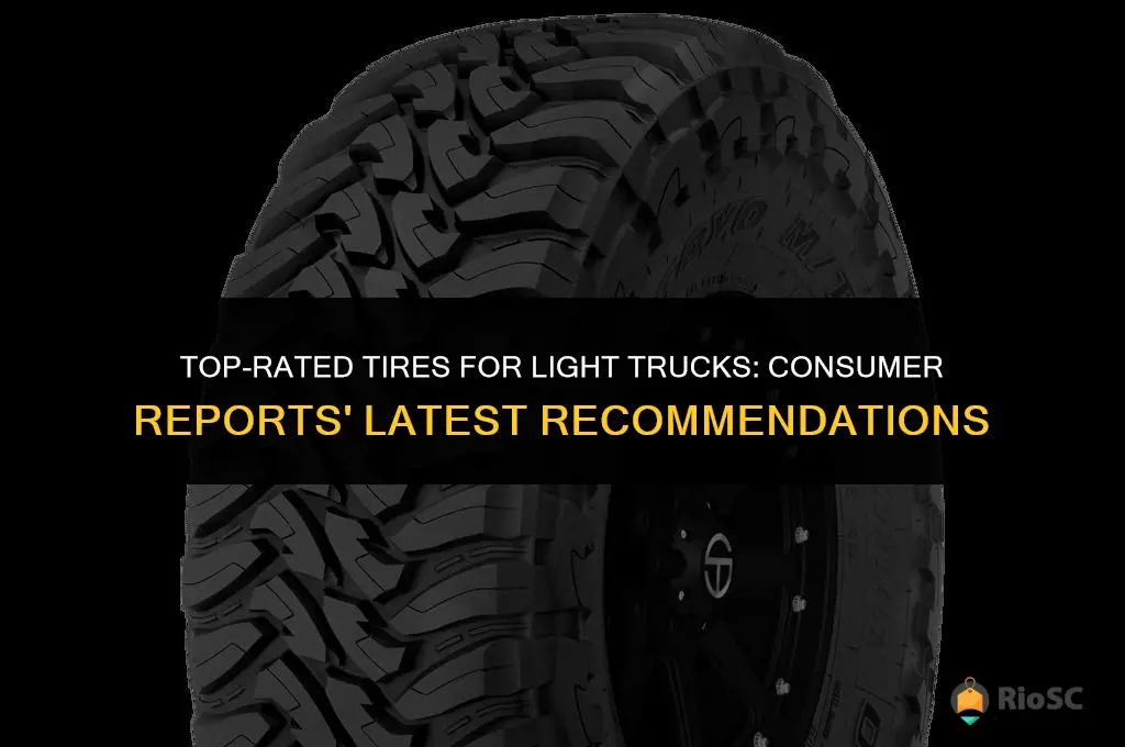 consumer reports best tires for light trucks