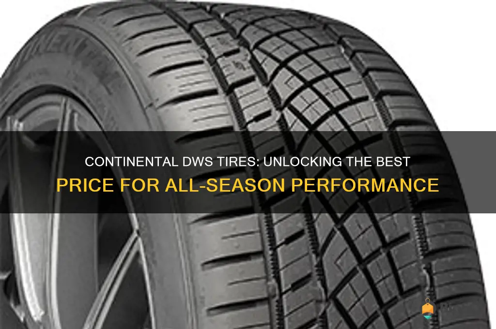 continental dws tires best price