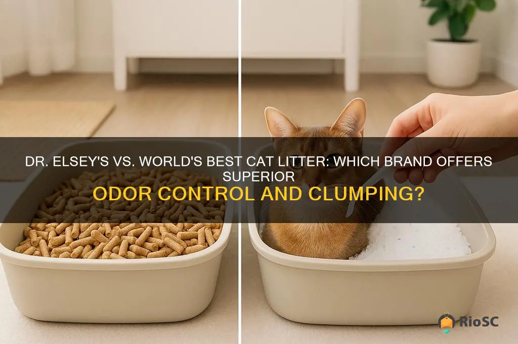 dr elsey cat litter vs worlds best cat litter
