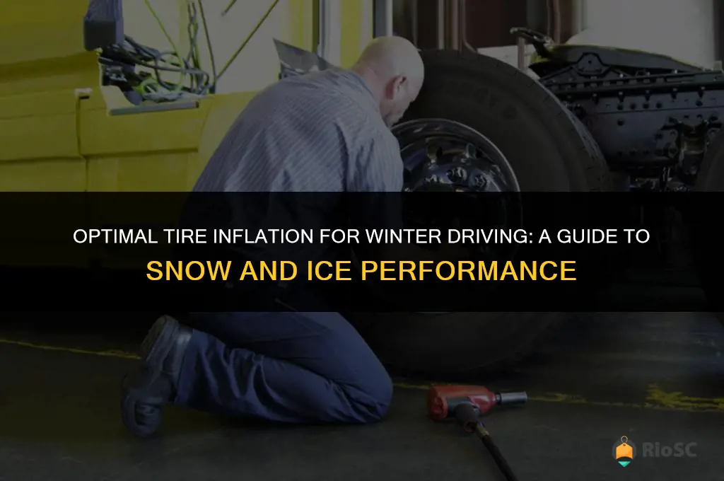how inflated is tires best snow ice