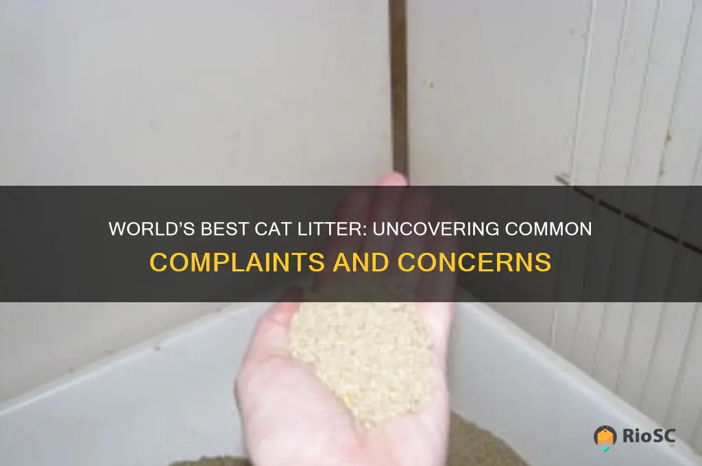 problems with world best cat litter