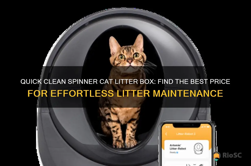 quick clean spinner cat litter box best price