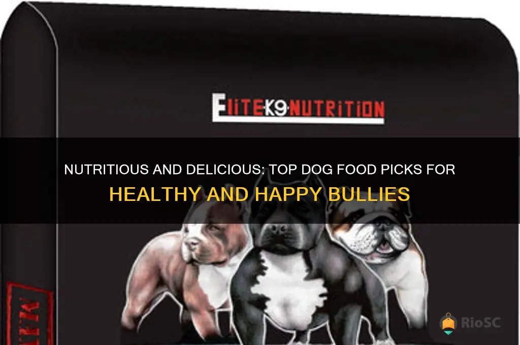 the best dog food for bullies