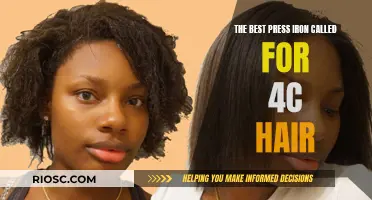 The Magic Press Iron: Transforming 4C Hair with Professional Results