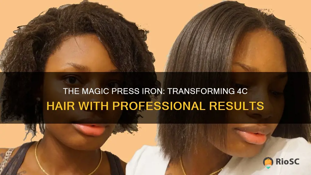 the best press iron called for 4c hair