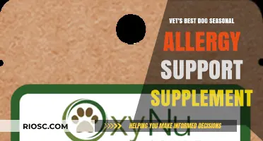 Vet's Best Dog Seasonal Allergy Support Supplement: Natural Relief for Your Pet's Itchy Skin and Discomfort