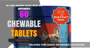Vet's Best Seasonal Allergy Relief: 60 Chewable Tablets for Dogs to Ease Itching and Discomfort