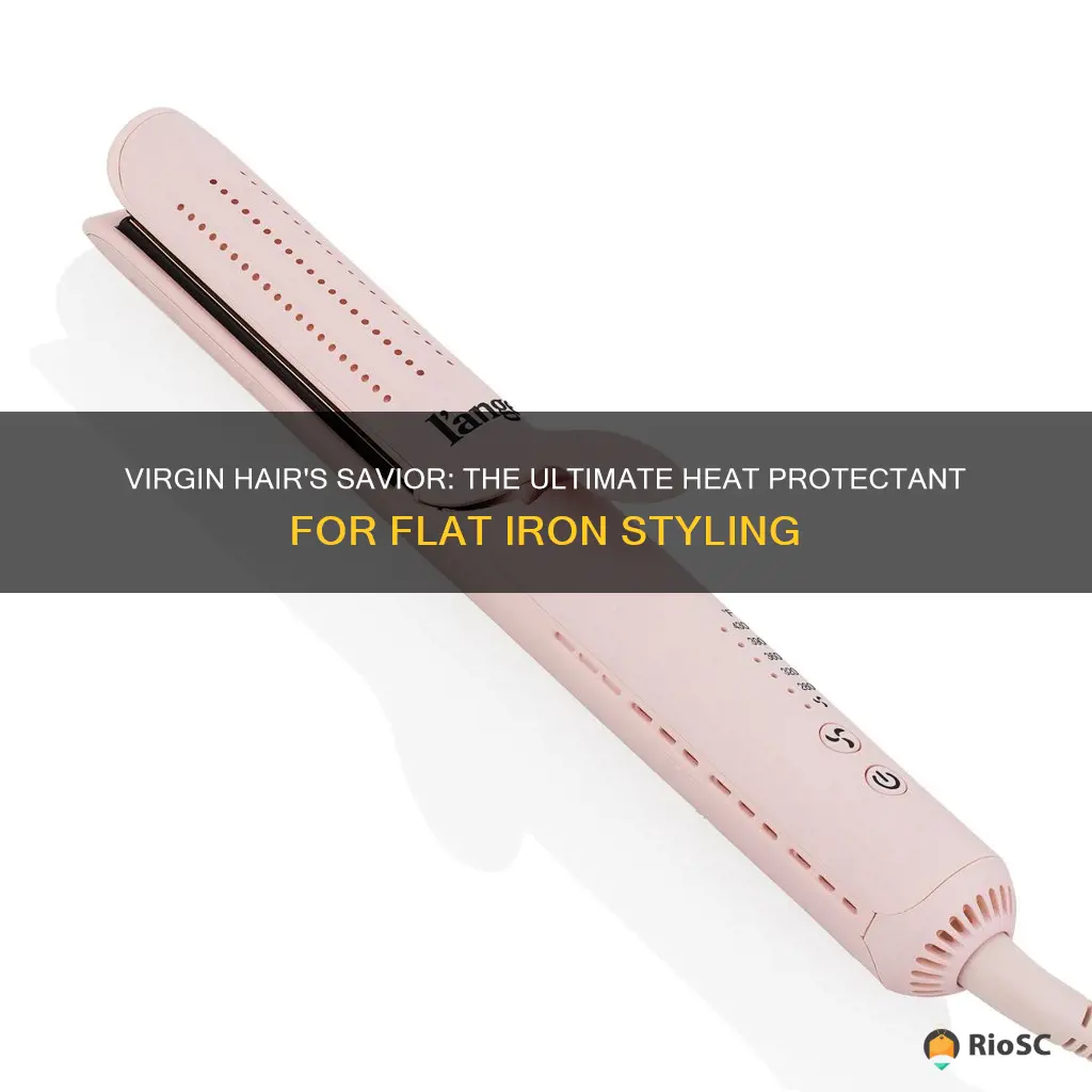 virgin hair flat iron protector heat best