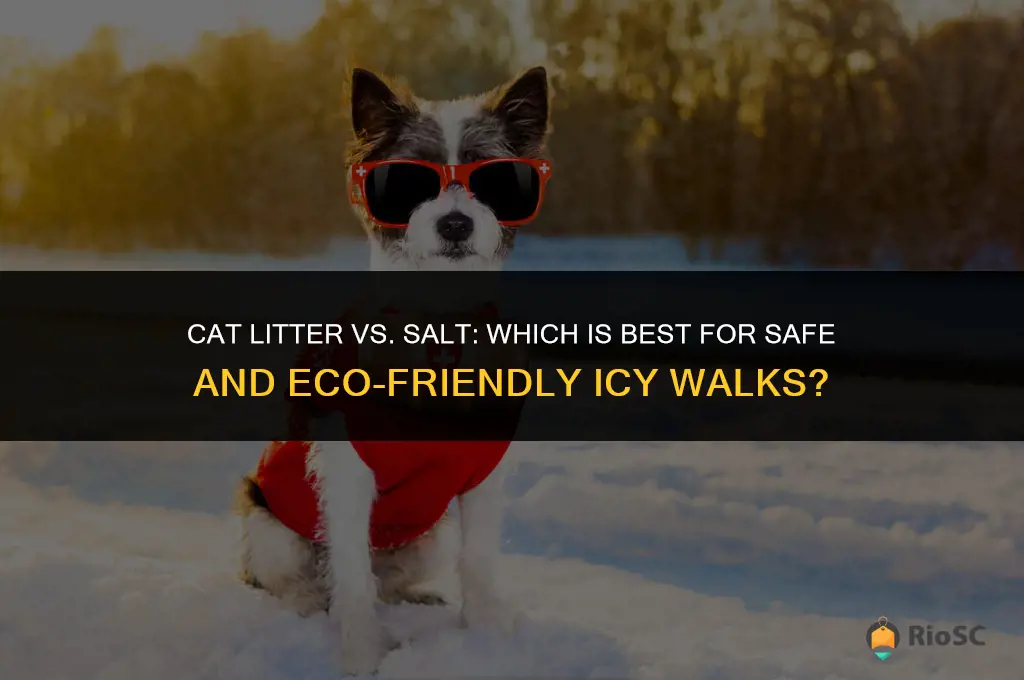 what is best for icy walks cat litter or salt