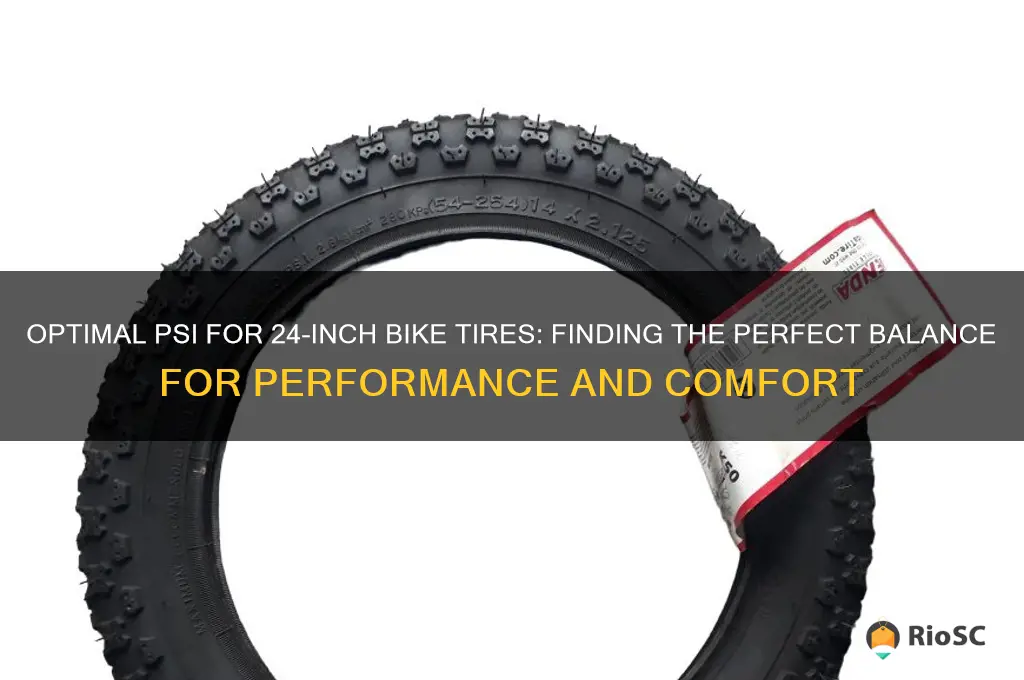 what is the best psi for 24 inch bike tires