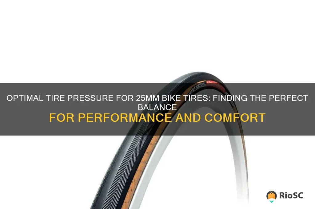 what is the best tire pressure for 25mm bike tires