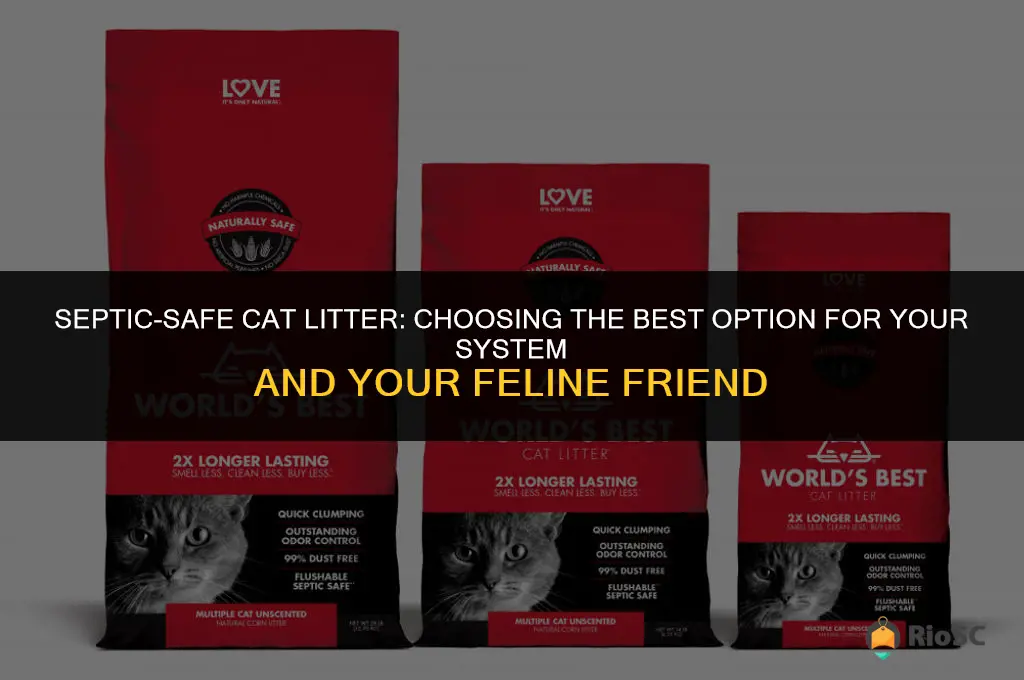 what tpe of cat litter is best for septic system