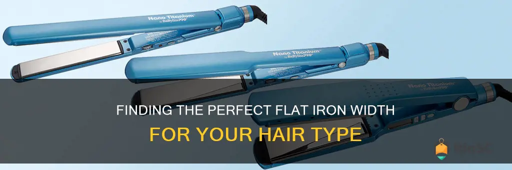 which size is best for flat ironing hair