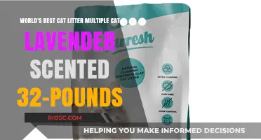 Purr-fectly Fresh: Lavender Scented Cat Litter for Multiple Cats - 32 Pounds of Odor-Fighting Bliss!