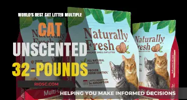 Unscented and Ultra-Effective: World's Best Cat Litter for Multiple Cats in a 32-Pound Bag