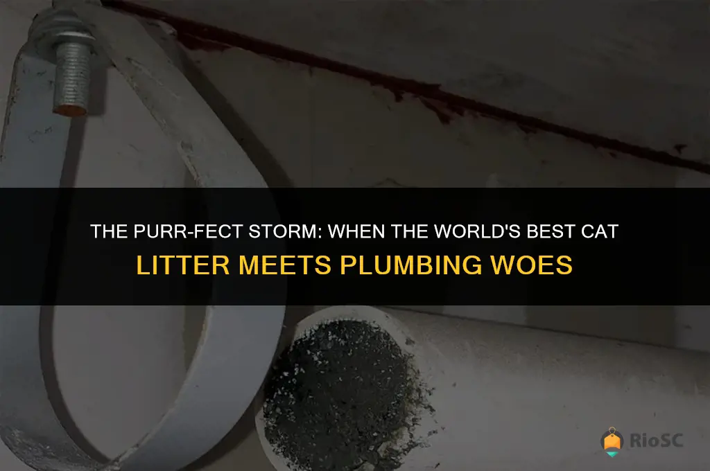worlds best cat litter plumbing issues