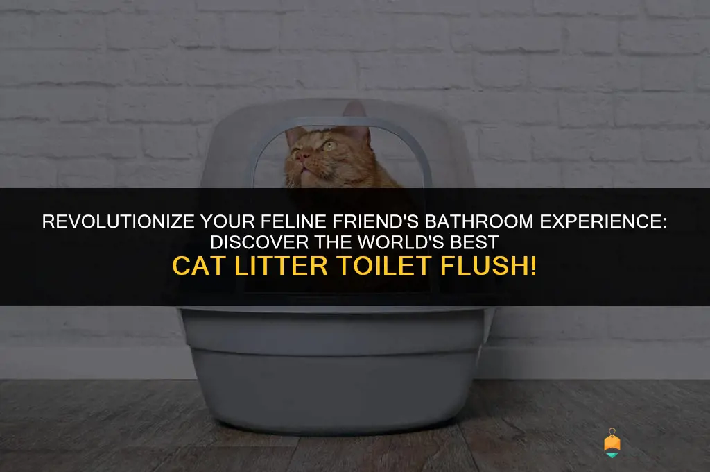 worlds best cat litter toilet flush
